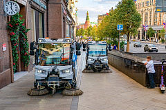В Москве уборочная электротехника вышла на новые маршруты